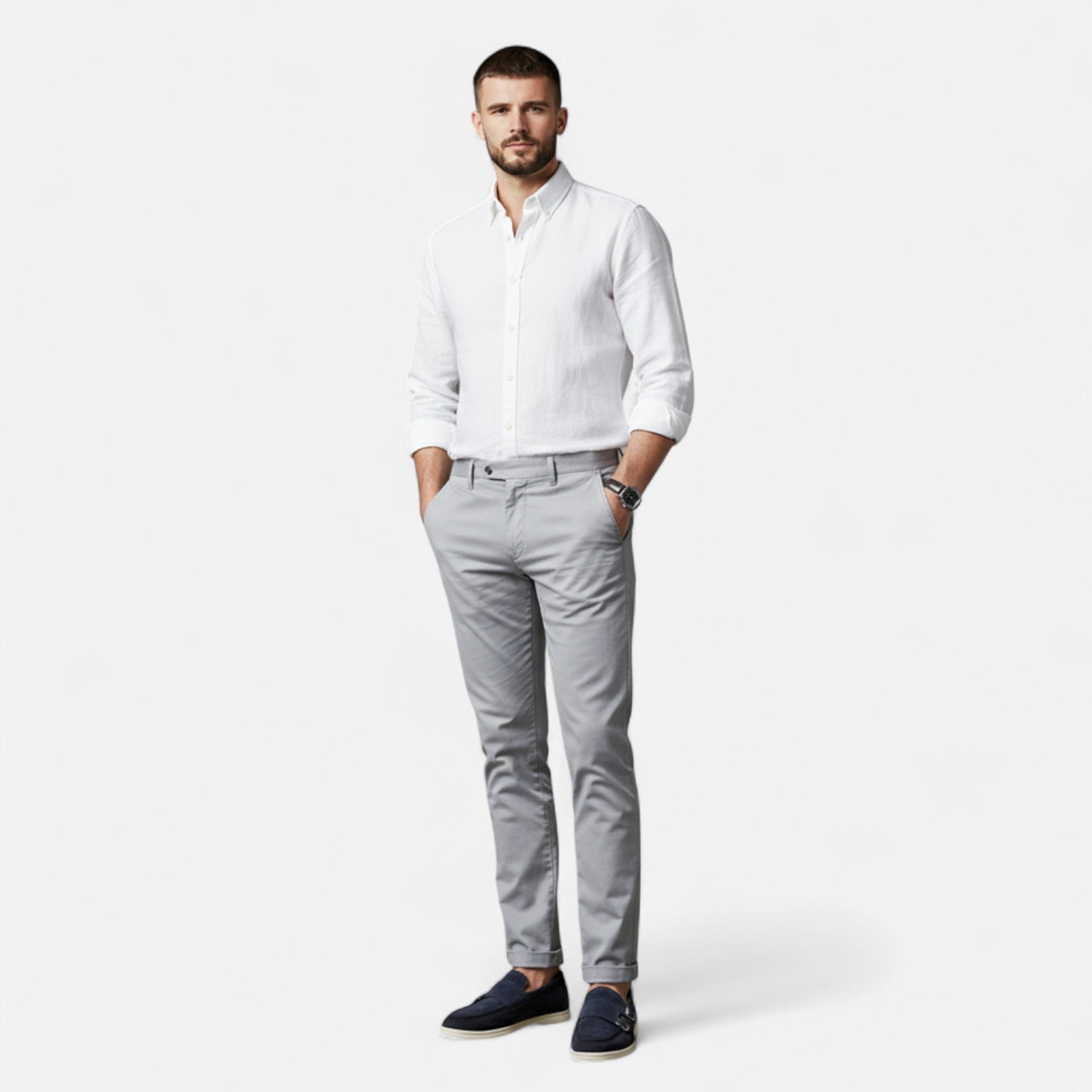 Mocassini Monk Strap in Scamosciato da Uomo – Eleganza Slip-On