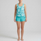 Tankini donna con pantaloncini costume da bagno due pezzi controllo addome