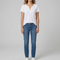 Women's cotton T-shirt with V-neck and short sleeves, casual regular fit