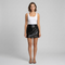 Gonna corta donna con paillettes mini gonna elegante aderente per festa e sera