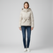 Valerios Fashion casaco acolchoado feminino com capuz e cinto para inverno