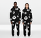 Valerios Fashion completo tuta unisex in cotone stampato
