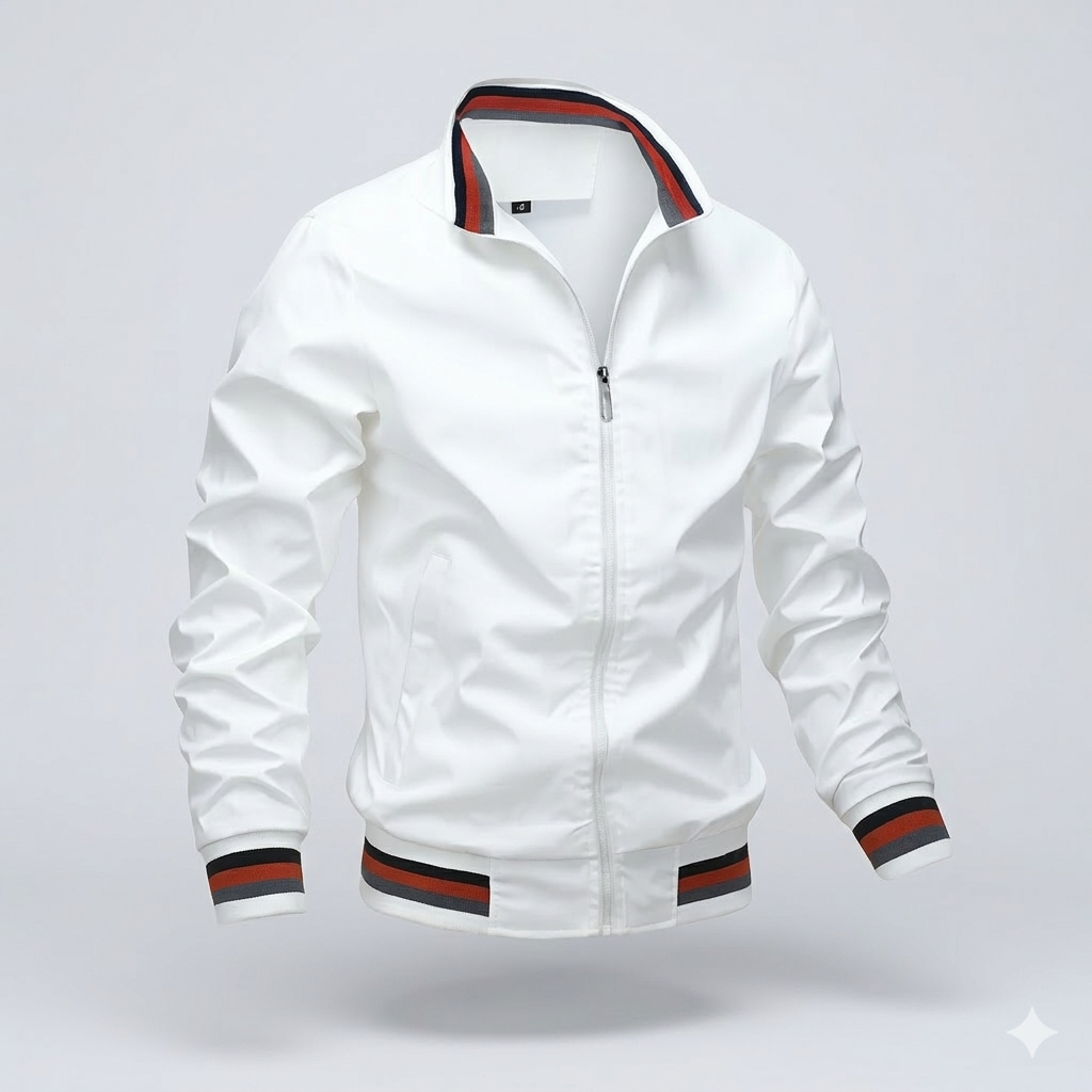 Giacca Estiva Leggera da Uomo – Traspirante, Elegante con Zip, Casual e Versatile