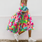 Vestido Midi Camisero Oversize con Estampado Floral