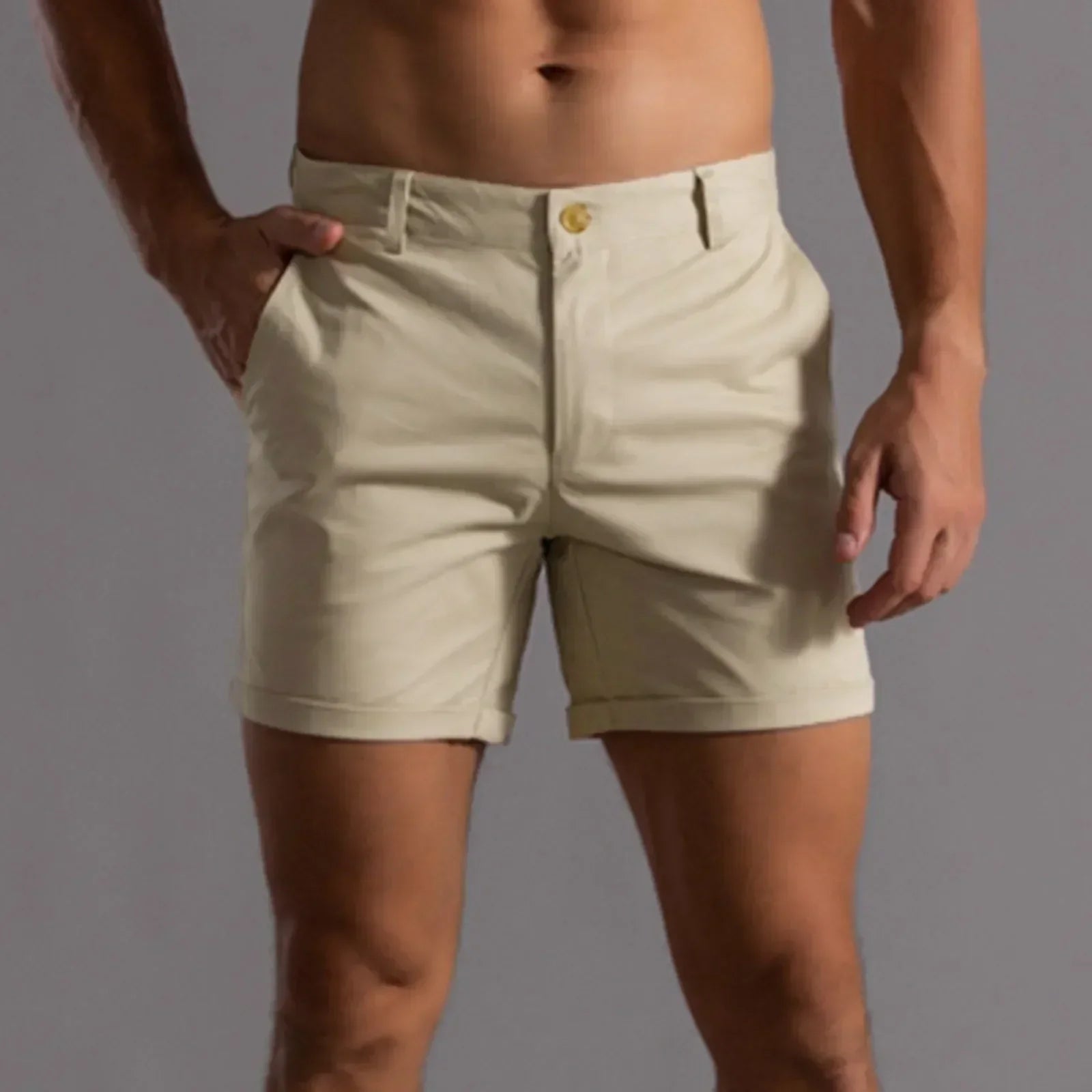 Pantaloncini Chino Uomo in Cotone Elasticizzato – Vestibilità Comfort