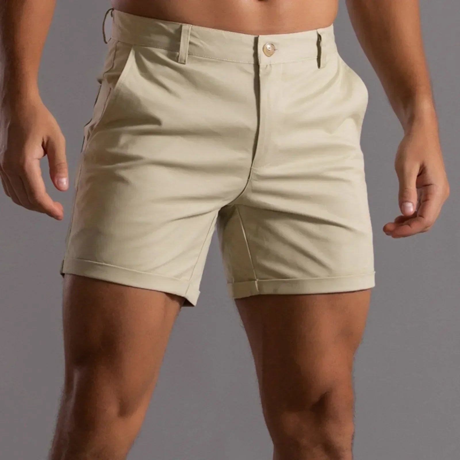 Pantaloncini Chino Uomo in Cotone Elasticizzato – Vestibilità Comfort
