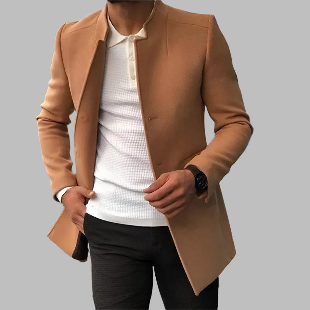 Elegante Cappotto da Uomo in Lana