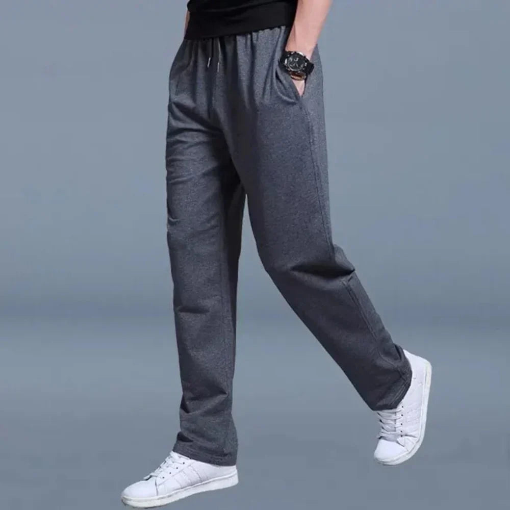 Pantaloni da Jogging da Uomo per Tutte le Stagioni con Coulisse e Tasche