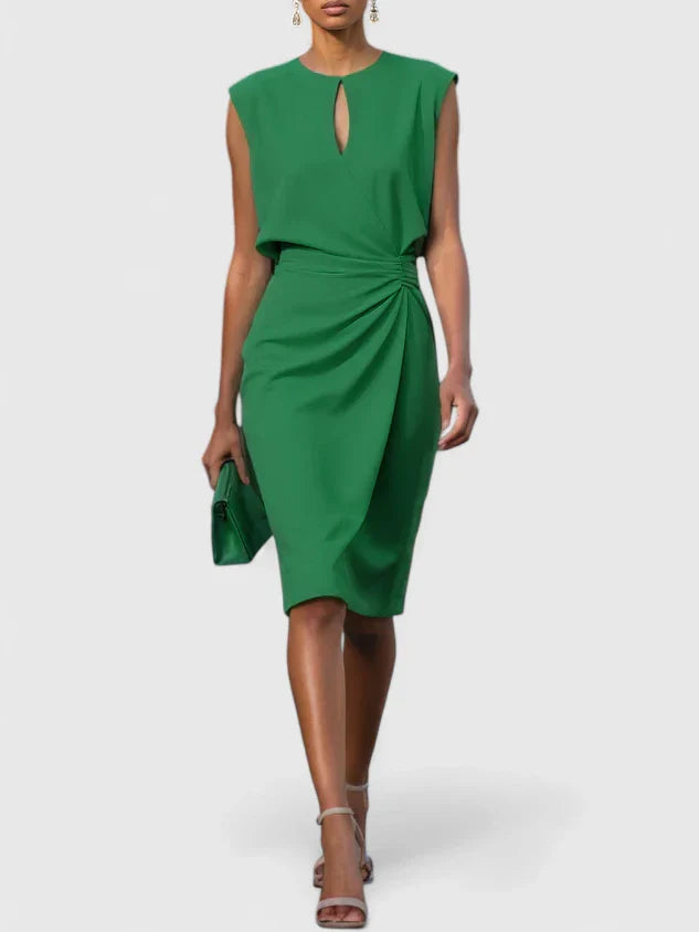 Vestido midi elegante de ceremonia para mujer