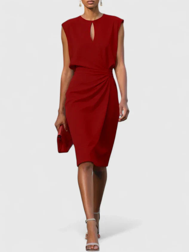 Vestido midi elegante de ceremonia para mujer