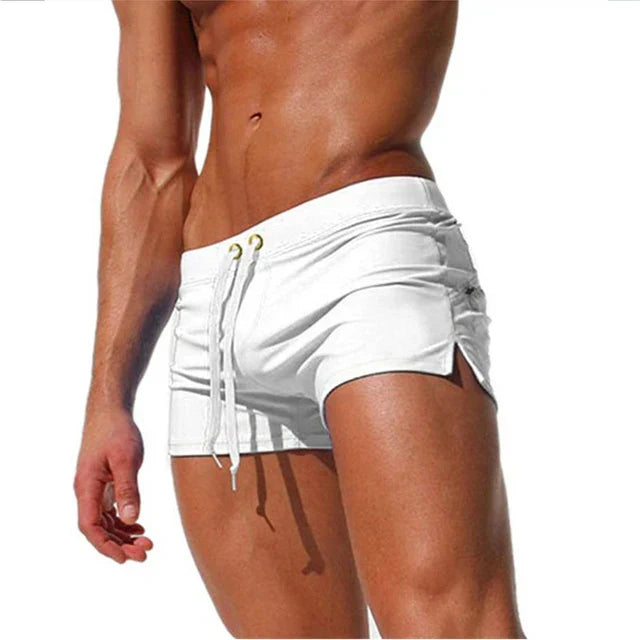 Costume Boxer Uomo da Mare a Vita Bassa con Coulisse