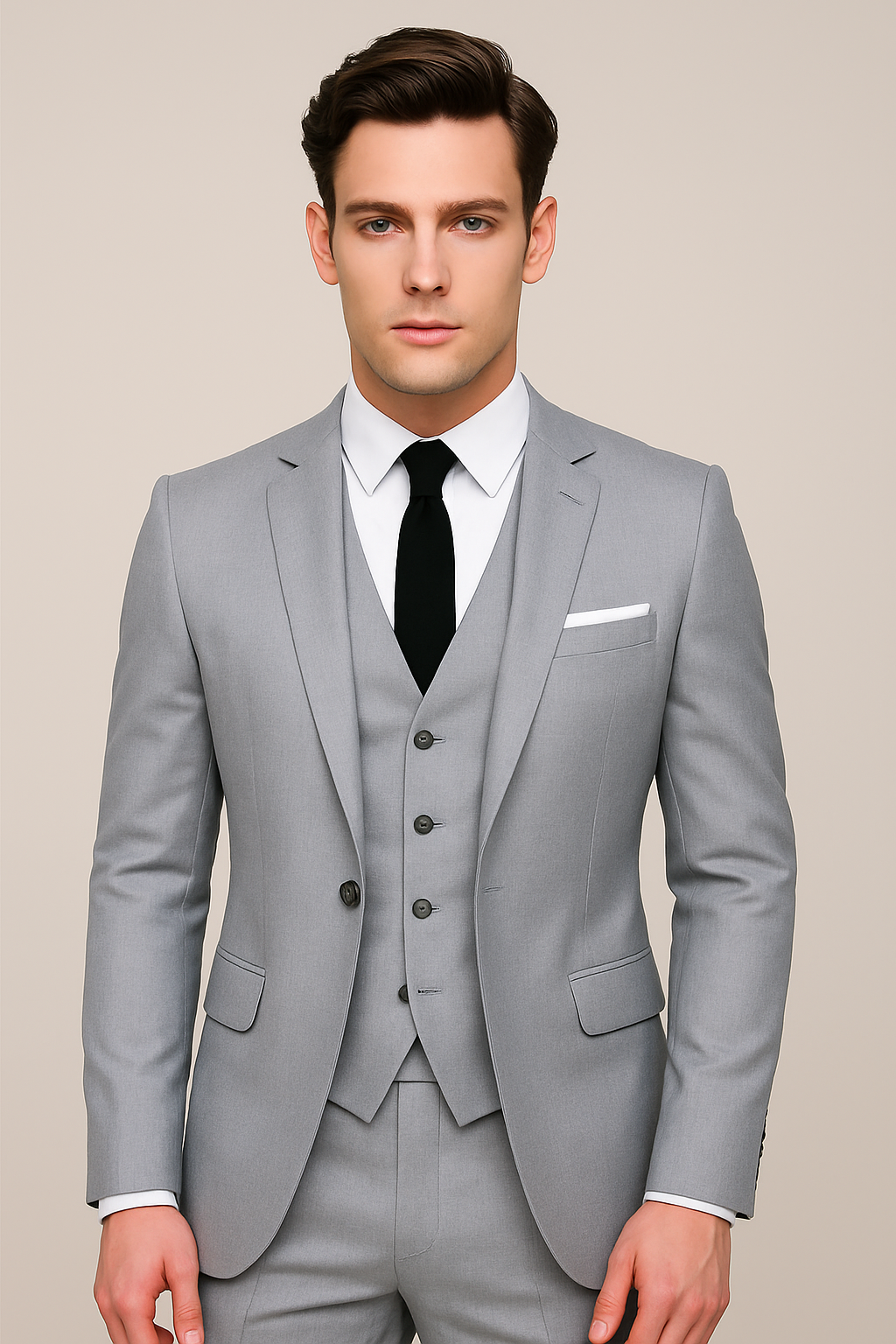 Traje completo ajustado para hombre