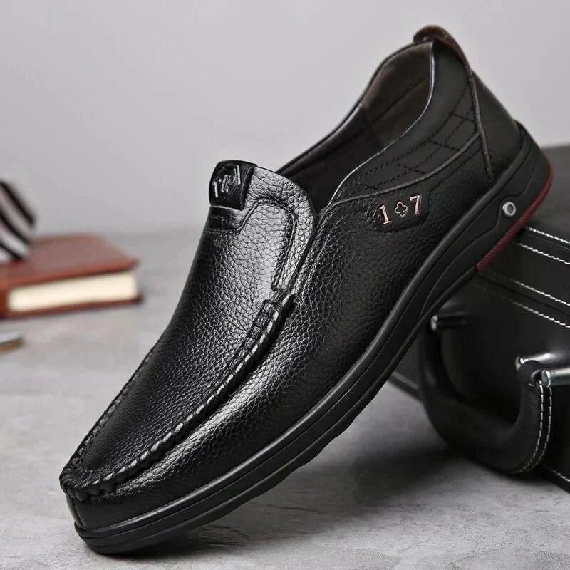 Men's Slip-On Shoes in Genuine Leather