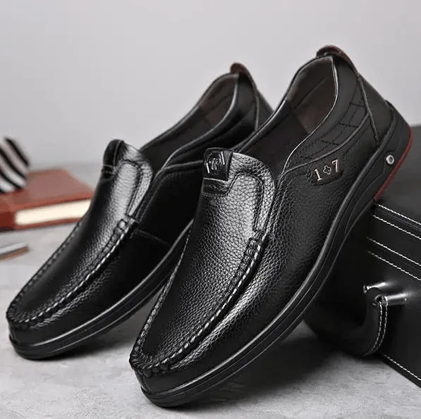 Men's Slip-On Shoes in Genuine Leather