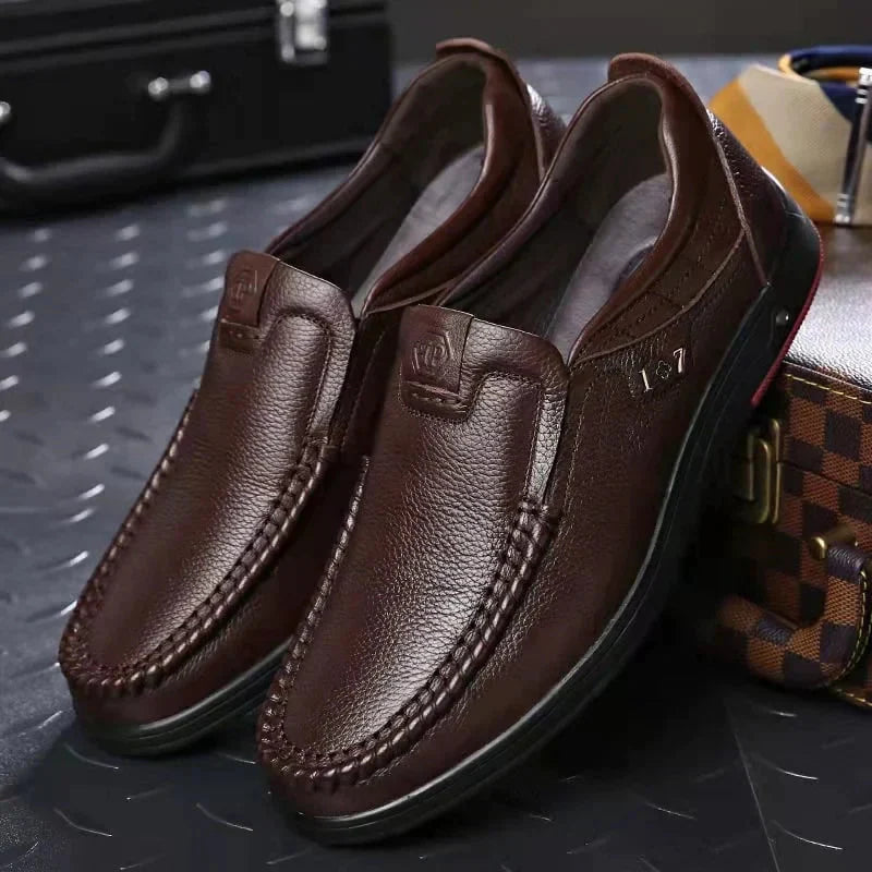 Men's Slip-On Shoes in Genuine Leather