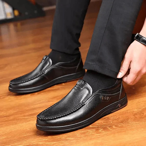 Men's Slip-On Shoes in Genuine Leather