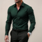 Elegáns férfi hosszú ujjú ing slim fit szabással