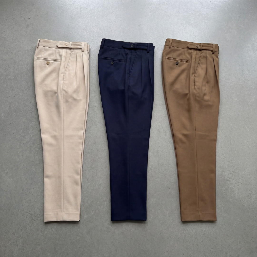 Pantaloni Sartoriali da Uomo con Pieghe