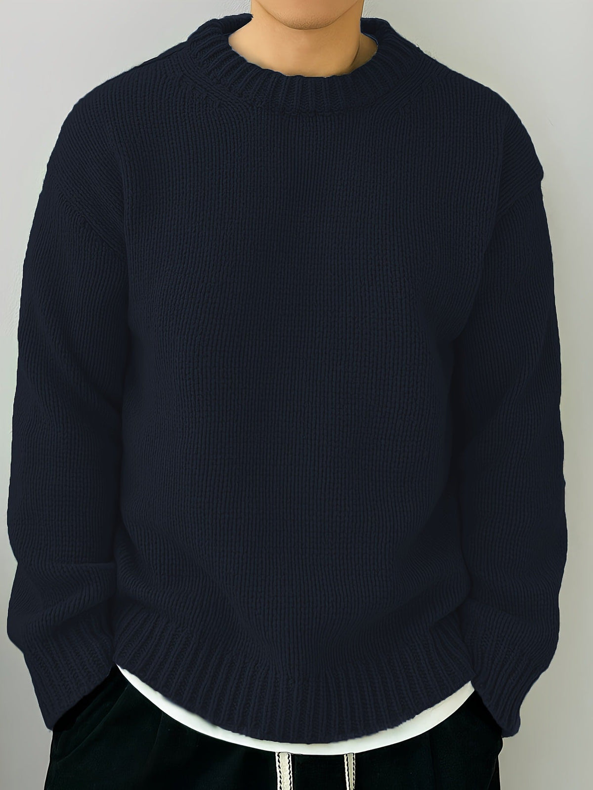 Maglione Uomo Girocollo in Maglia Morbida