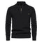 Maglione da Uomo con Collo Alto e Mezza Zip