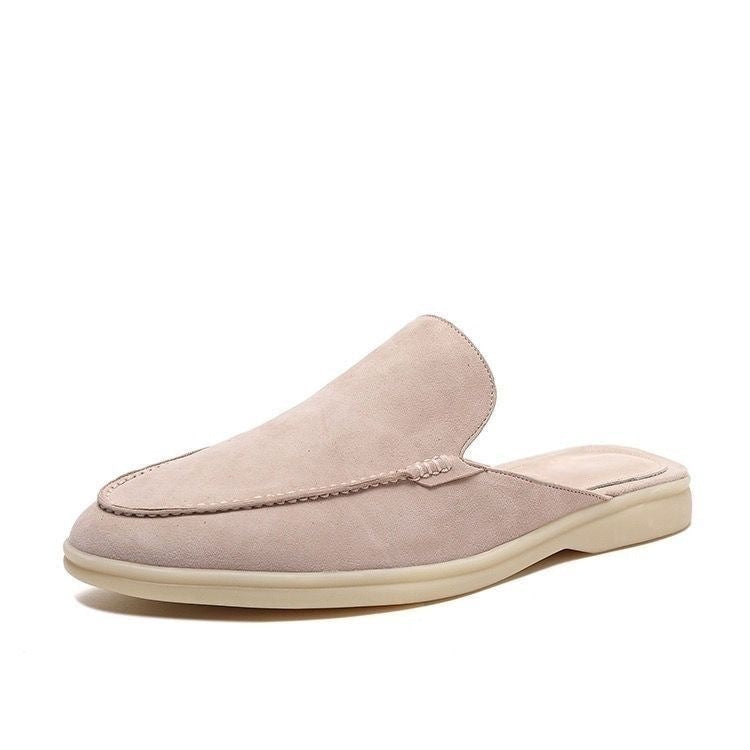 Mocassini da Uomo Senza Tallone Slip-On Stile Scamosciato