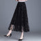 Gonna Midi in Tulle da Donna con Ricamo Floreale