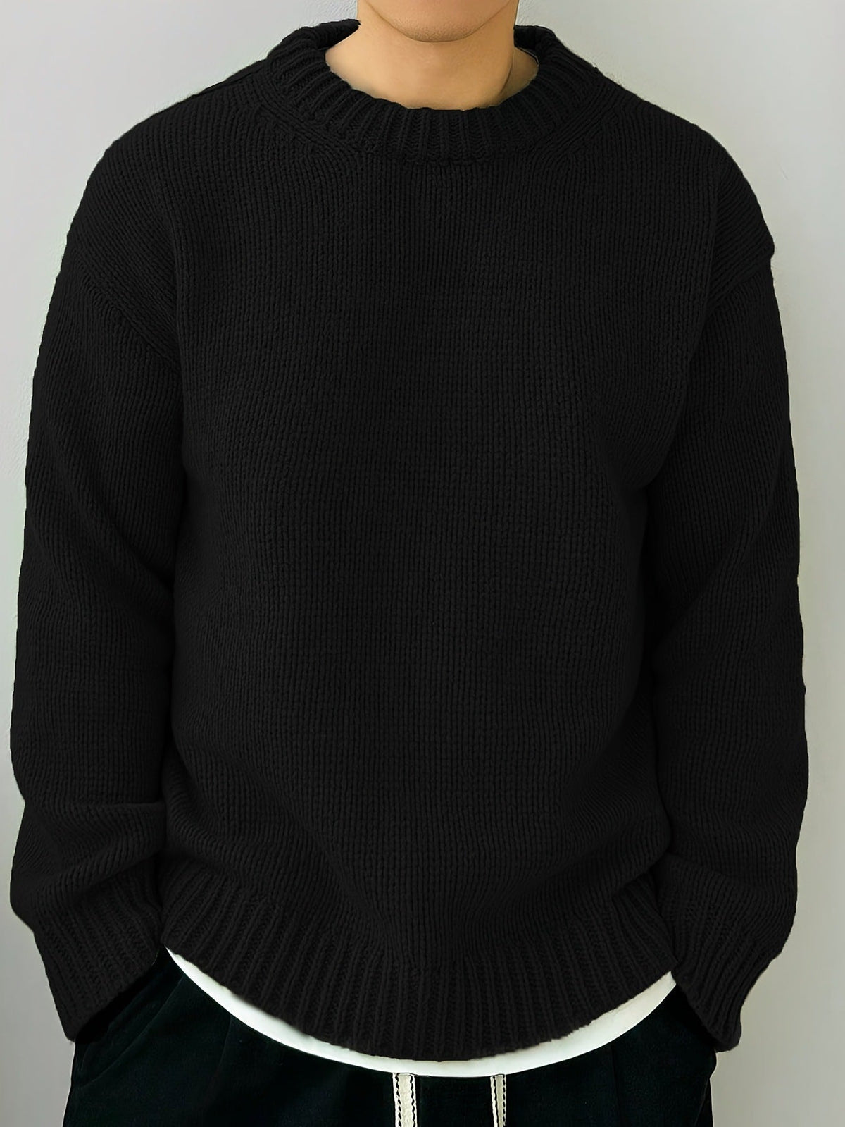 Maglione Uomo Girocollo in Maglia Morbida