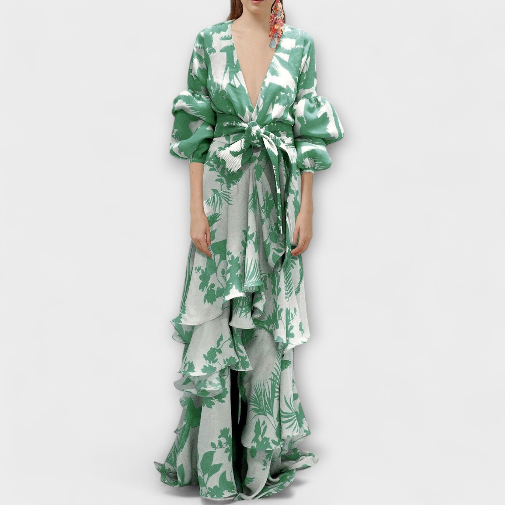 Marie - Fluid Chiffon Dress for Festive Occasions