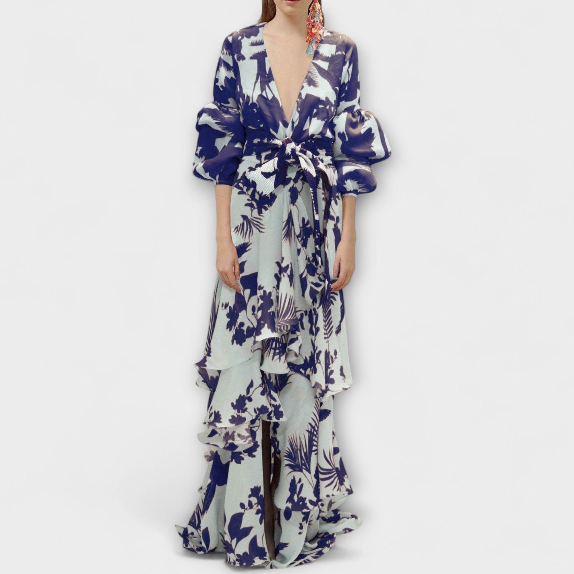 Marie - Fluid Chiffon Dress for Festive Occasions