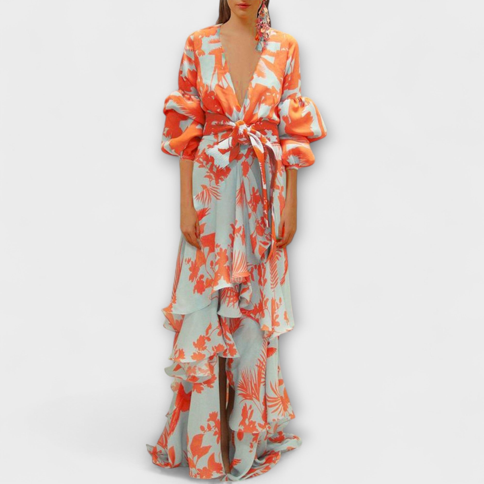 Marie - Fluid Chiffon Dress for Festive Occasions