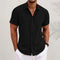 Camicia Uomo a Maniche Corte in Lino – Vestibilità Comfort