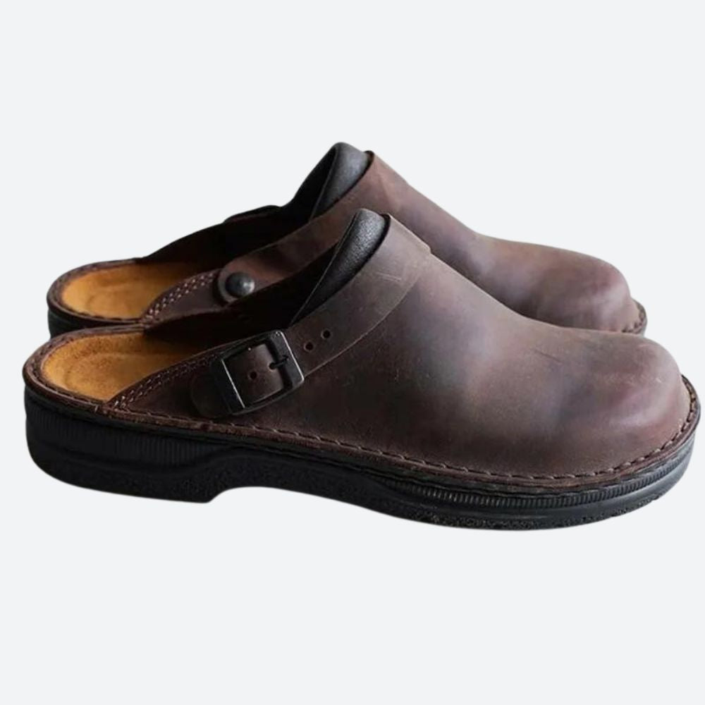 Lussuose Pantofole in Pelle Ortopedica - Ryker per il Massimo Comfort