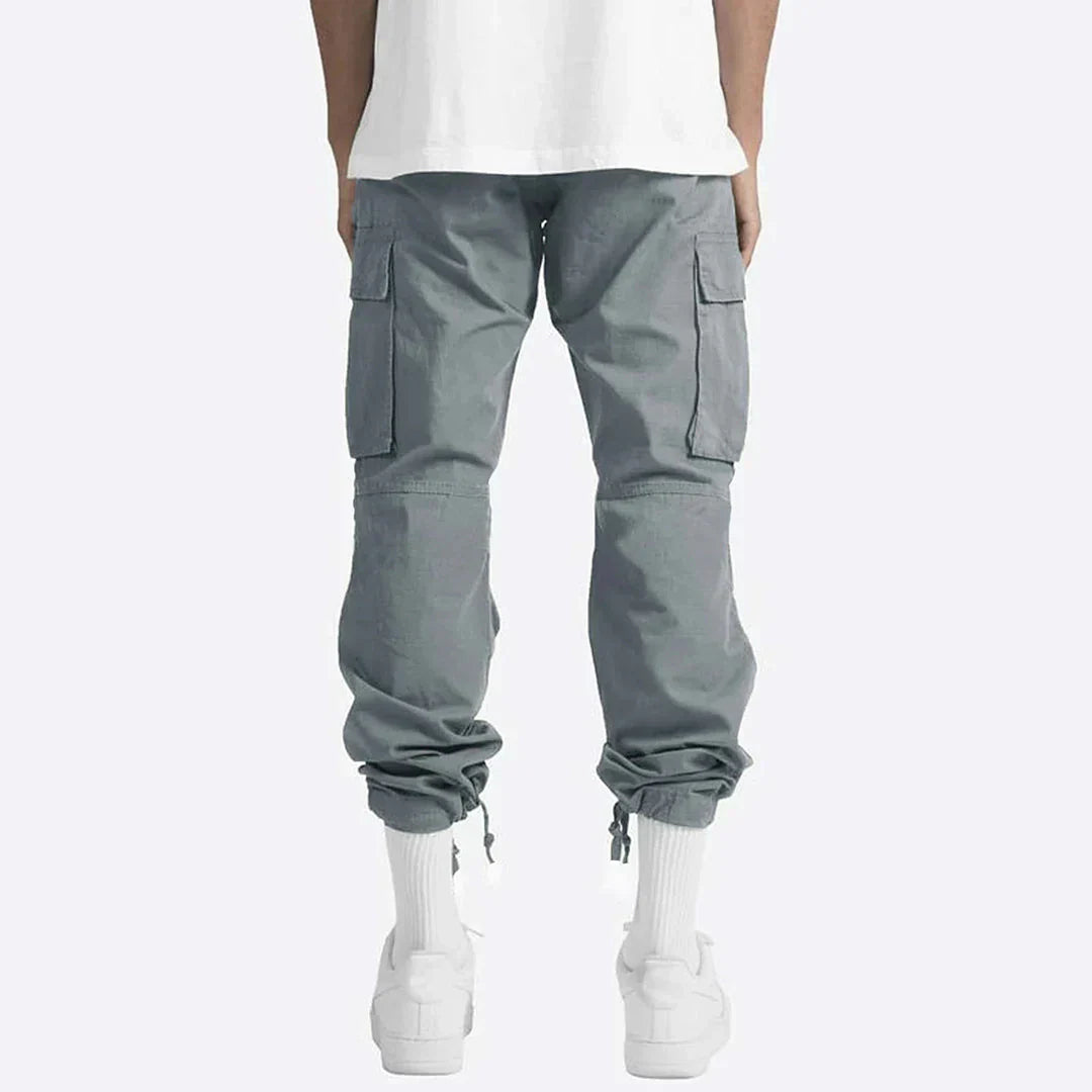 Pantaloni cargo jogger uomo con tasche laterali
