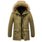 Parka da Uomo con Cappuccio in Pelliccia Caldo | Giacca Invernale con Tasche Multiple