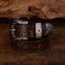 Ceinture en cuir pour homme de style western - Boucle gravée, style cowboy classique