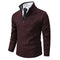 Fabio - Pullover a mezza zip foderato in pile