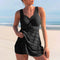 Tankini da donna con gonna in pizzo