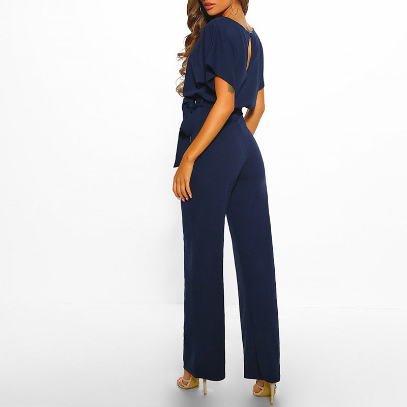 Tuta Donna Elegante a Gamba Larga con Cintura in Vita – Outfit Casual Chic Estivo