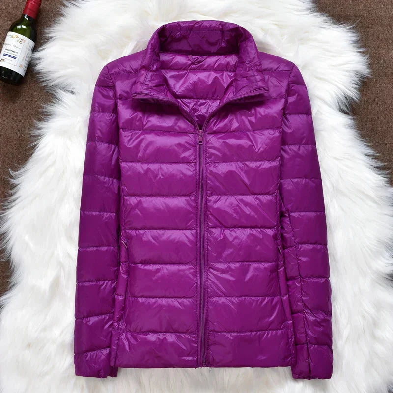 Piumino Donna Trapuntato con Cappuccio Leggero