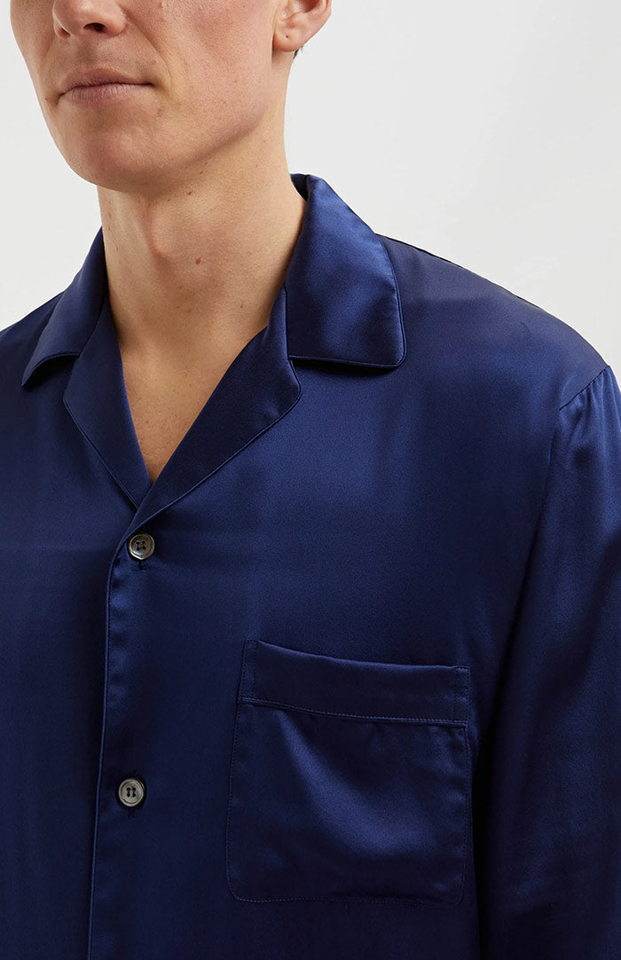 Sapphire Dream | Set Loungewear in Raso Blu Scuro