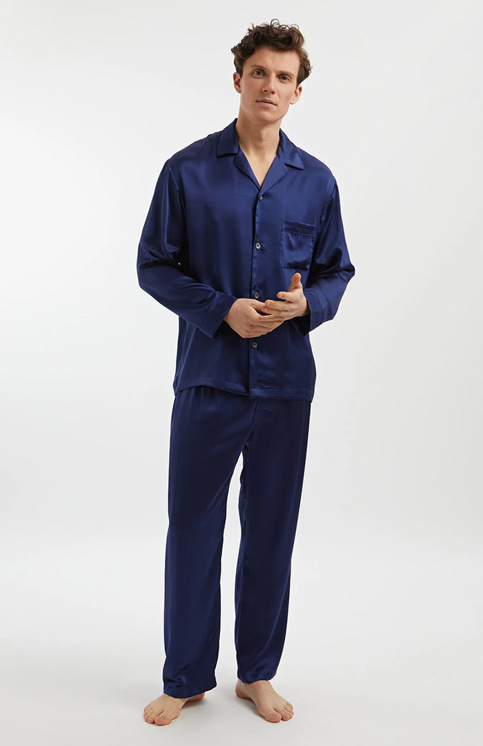 Sapphire Dream | Set Loungewear in Raso Blu Scuro