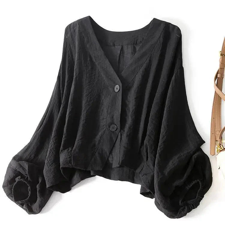 Blusa de verano de lino Eliana