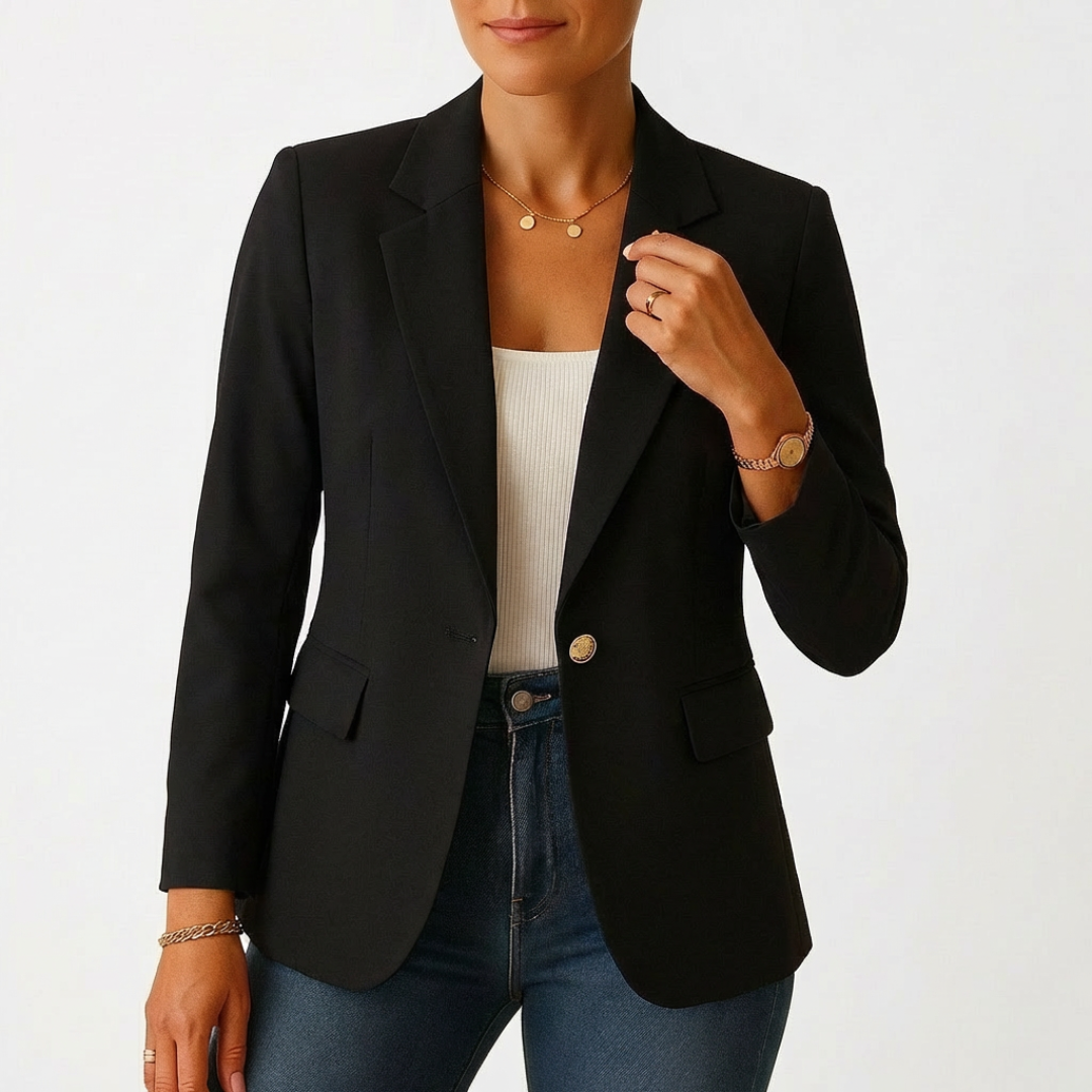 Sofia | Blazer Donna con Chiusura a Un Bottone e Risvolto Classico | Professionale