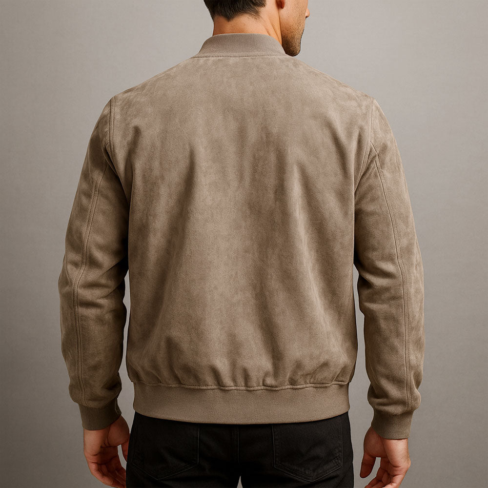 Giacca Bomber Uomo Casual con Chiusura Zip