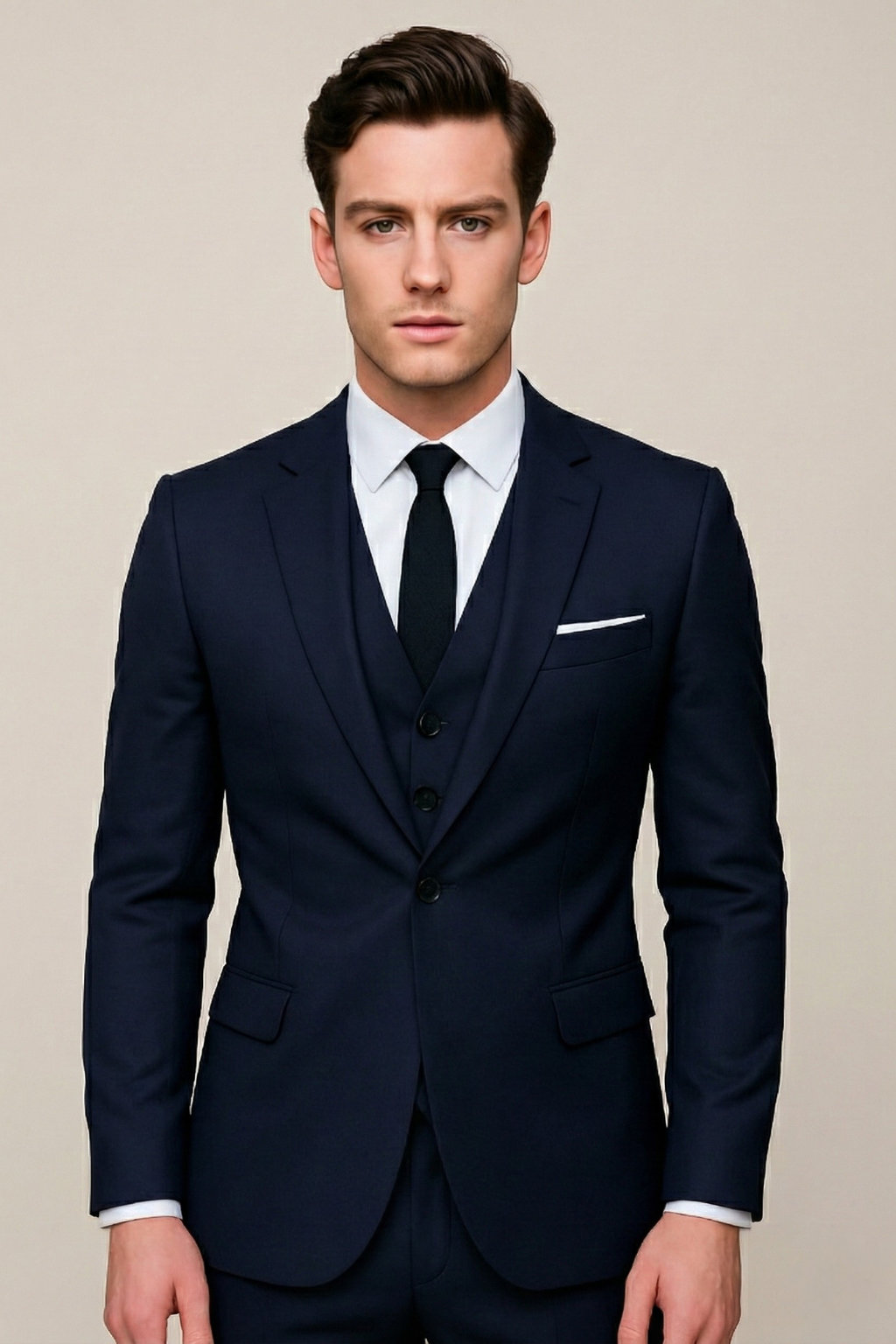 Pánský kompletní slim fit oblek