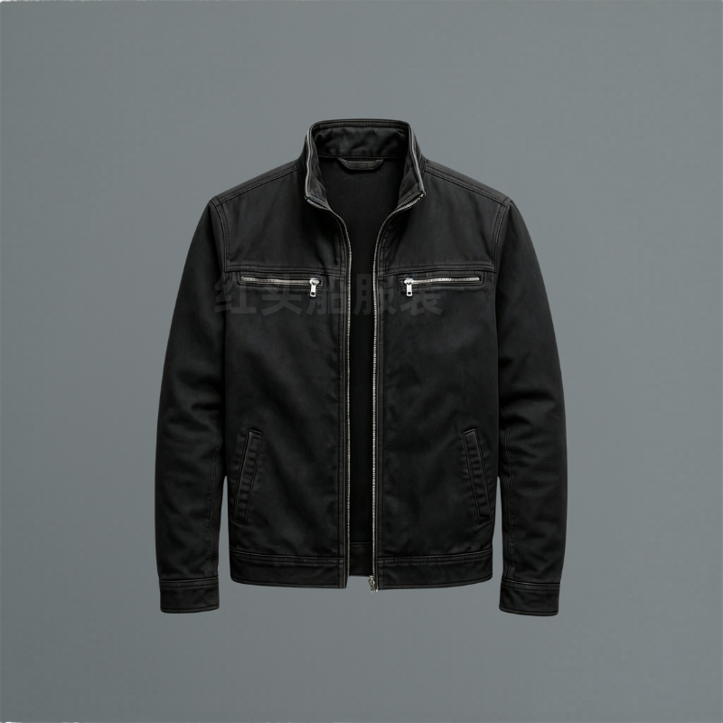 Giacca Casual da Uomo con Zip e Tasche sul Petto