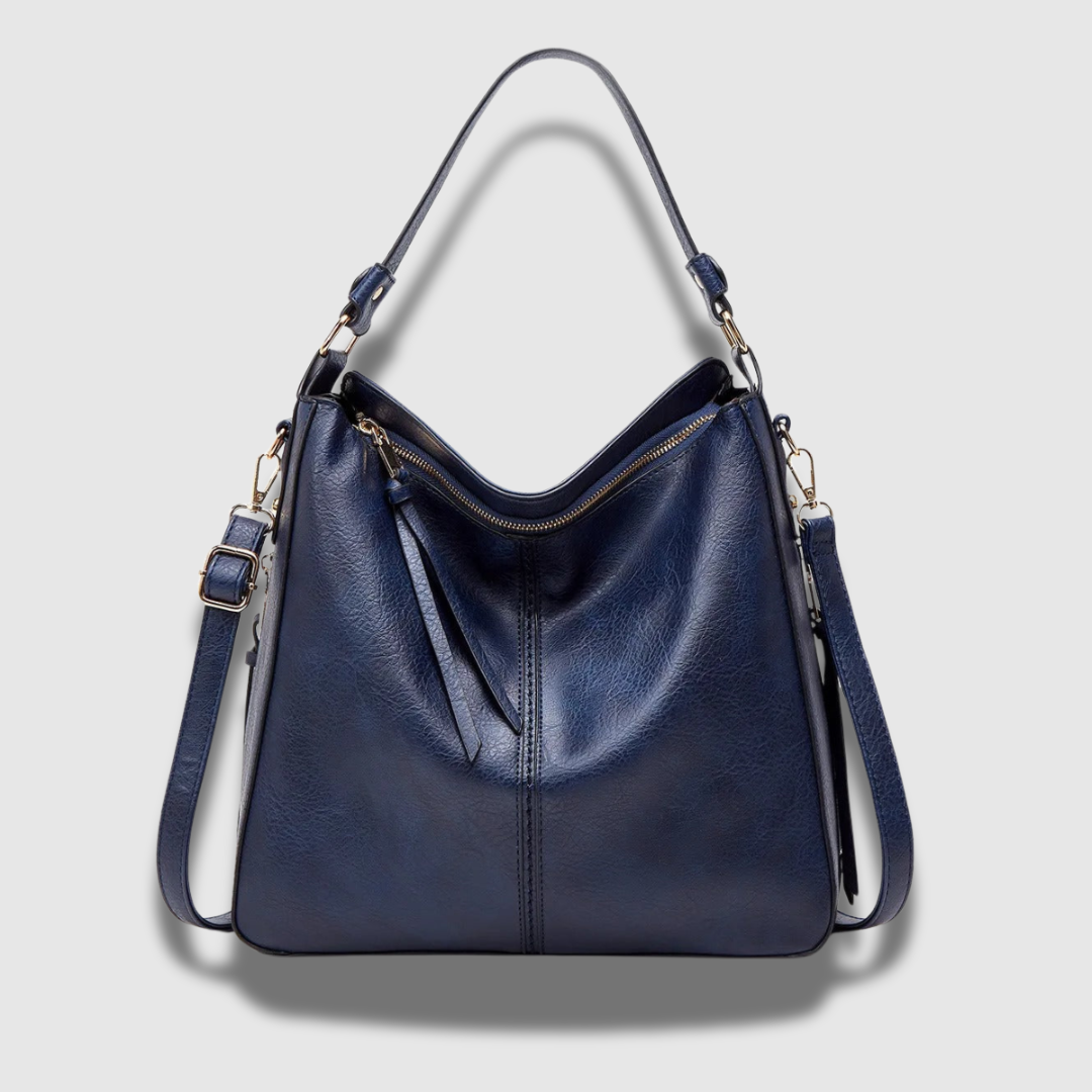 Sac à bandoulière en cuir, spacieux et chic, avec bandoulière réglable