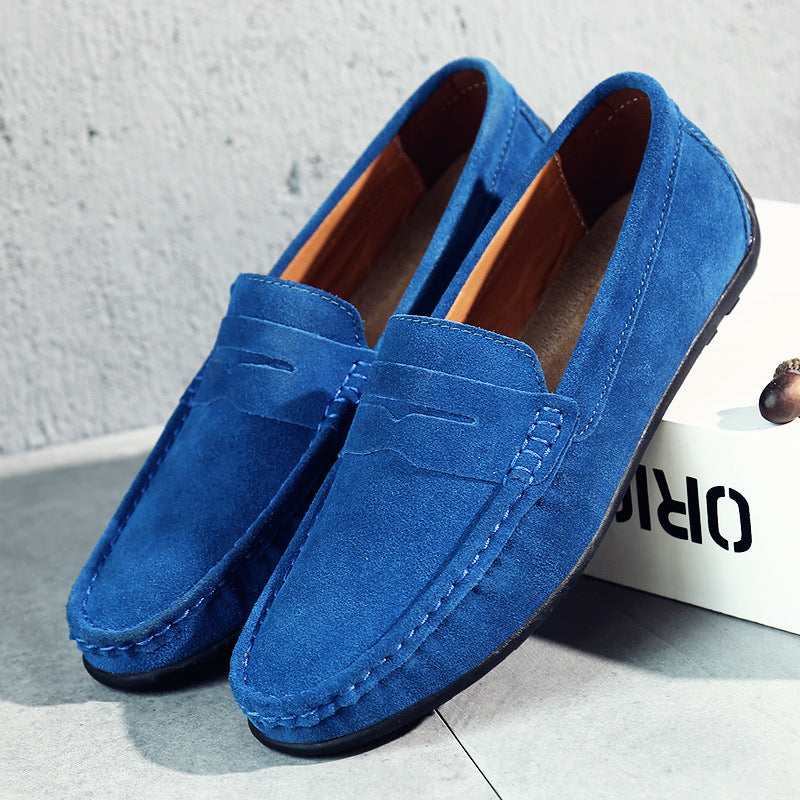 Mocassini Uomo in Camoscio con Design Slip-On