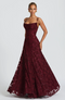 Robe de soirée longue élégante en dentelle