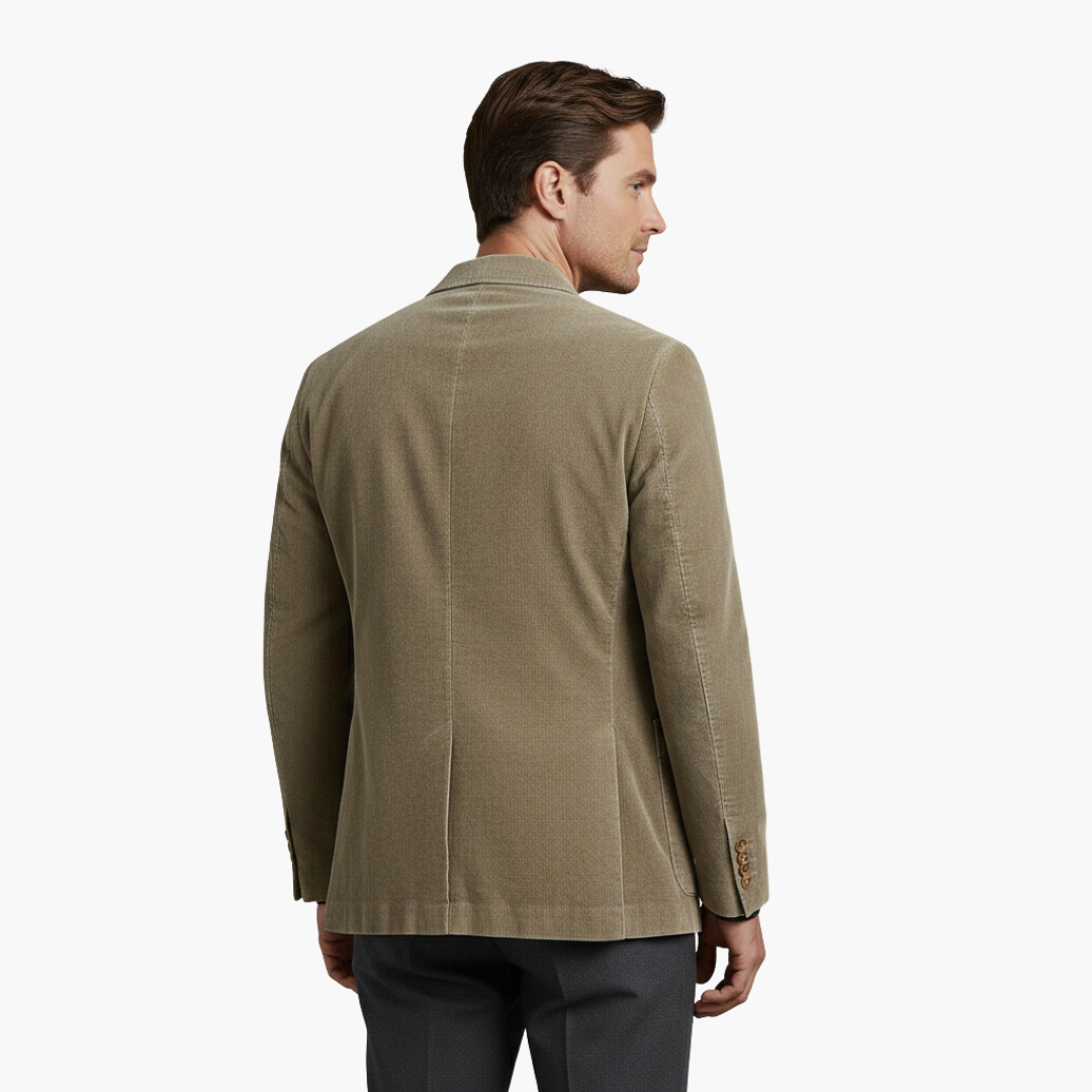 Giacca da uomo con revers classico e bottoni frontali